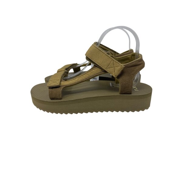 FLX Womens Tan Adjustable Strap Sandals With Textured Sole Size 10M - Picture 5 of 13